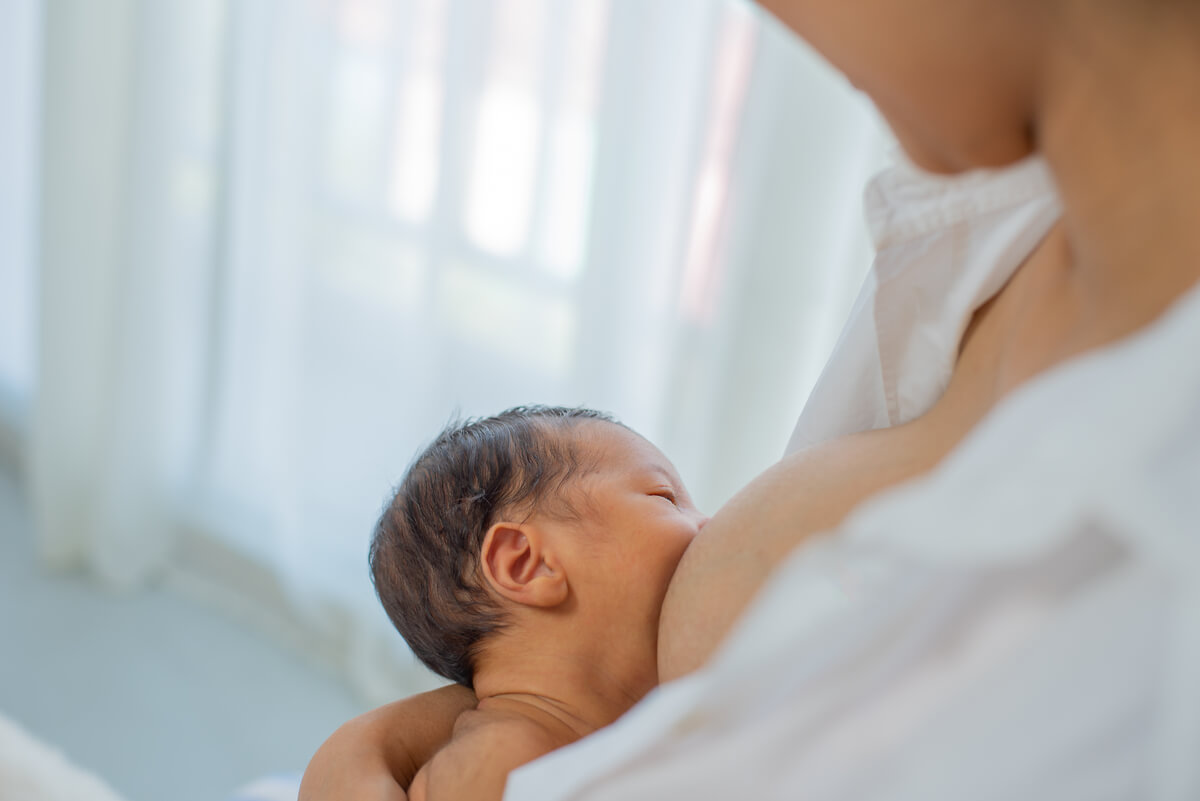 Woman breastfeeding