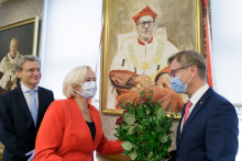 Solemn unveiling of the portrait of Prof. Mirosław Wielgoś - Rector of MUW 2016-2020 term