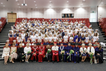 The capping ceremony of nursing graduates