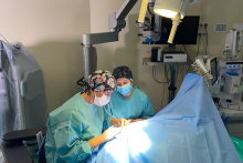 Ophthalmic surgeries broadcast live