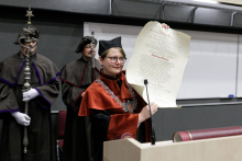 Ceremony of awarding the title of DHC of MUW to Prof. Zdzisław Machon