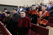 Ceremony of awarding the title of DHC of MUW to Prof. Zdzisław Machon