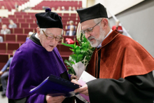 Ceremony of awarding the title of DHC of MUW to Prof. Zdzisław Machon