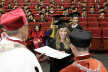 “I believe there are many exciting challenges and opportunities ahead.” Graduation Ceremony of pharmacy graduates 