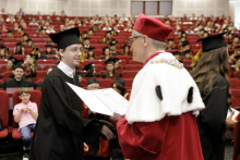 “I believe there are many exciting challenges and opportunities ahead.” Graduation Ceremony of pharmacy graduates 