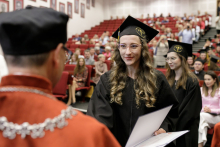 “I believe there are many exciting challenges and opportunities ahead.” Graduation Ceremony of pharmacy graduates 