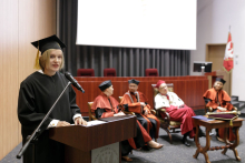 “I believe there are many exciting challenges and opportunities ahead.” Graduation Ceremony of pharmacy graduates 