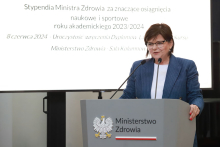 Nasi studenci odebrali stypendia z rąk minister zdrowia