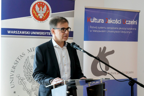 Prof. Marcin Wojnar otwiera Dzień Kultury Jakości Uczelni